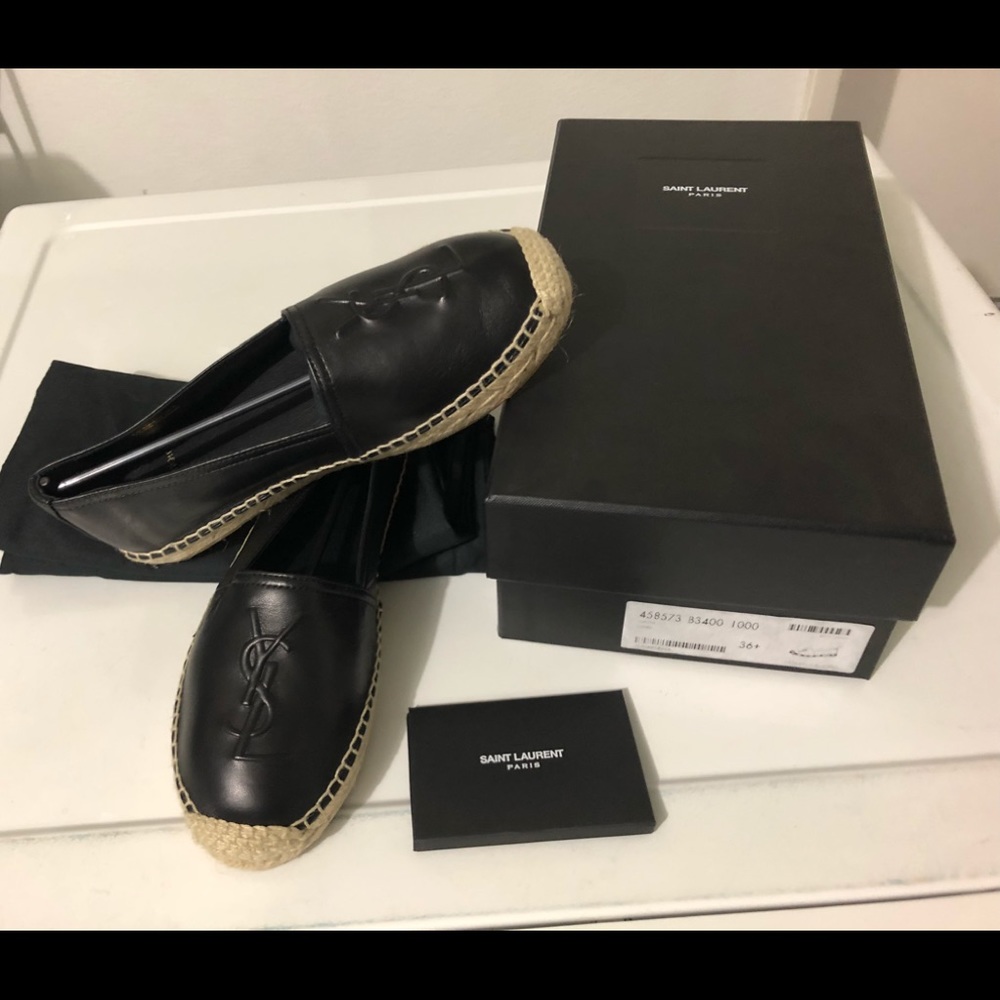 Brand new Saint Laurent MONOGRAM ESPADRILLE